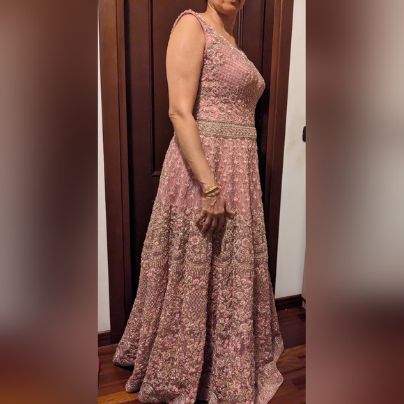 Long gown in pink, size L - Picture 3 of 7